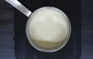 cook the milk, cream and gelatin powder