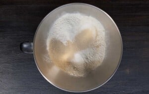 combine flour, sugar, salt and yeast